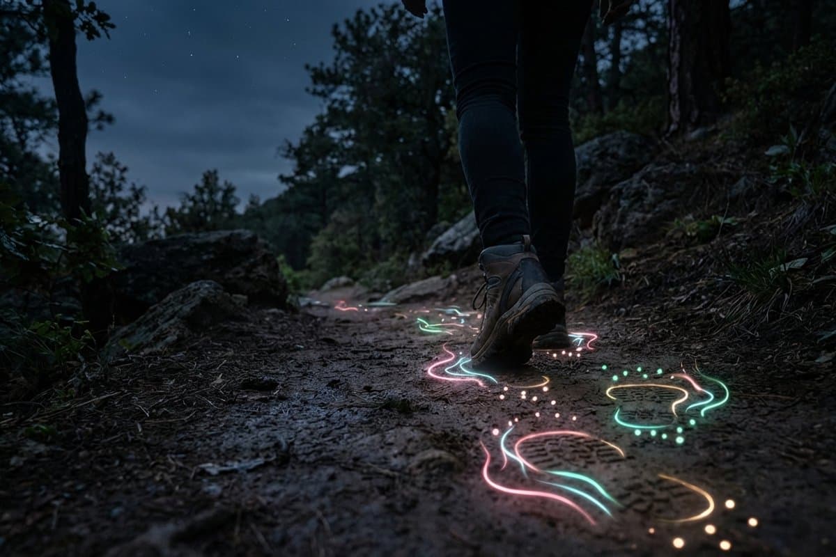 Infographic showing daily walking calorie burn accumulation